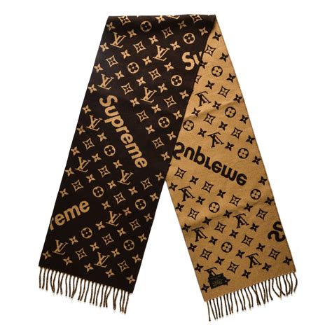 lv supreme scarf|louis vuitton x supreme.